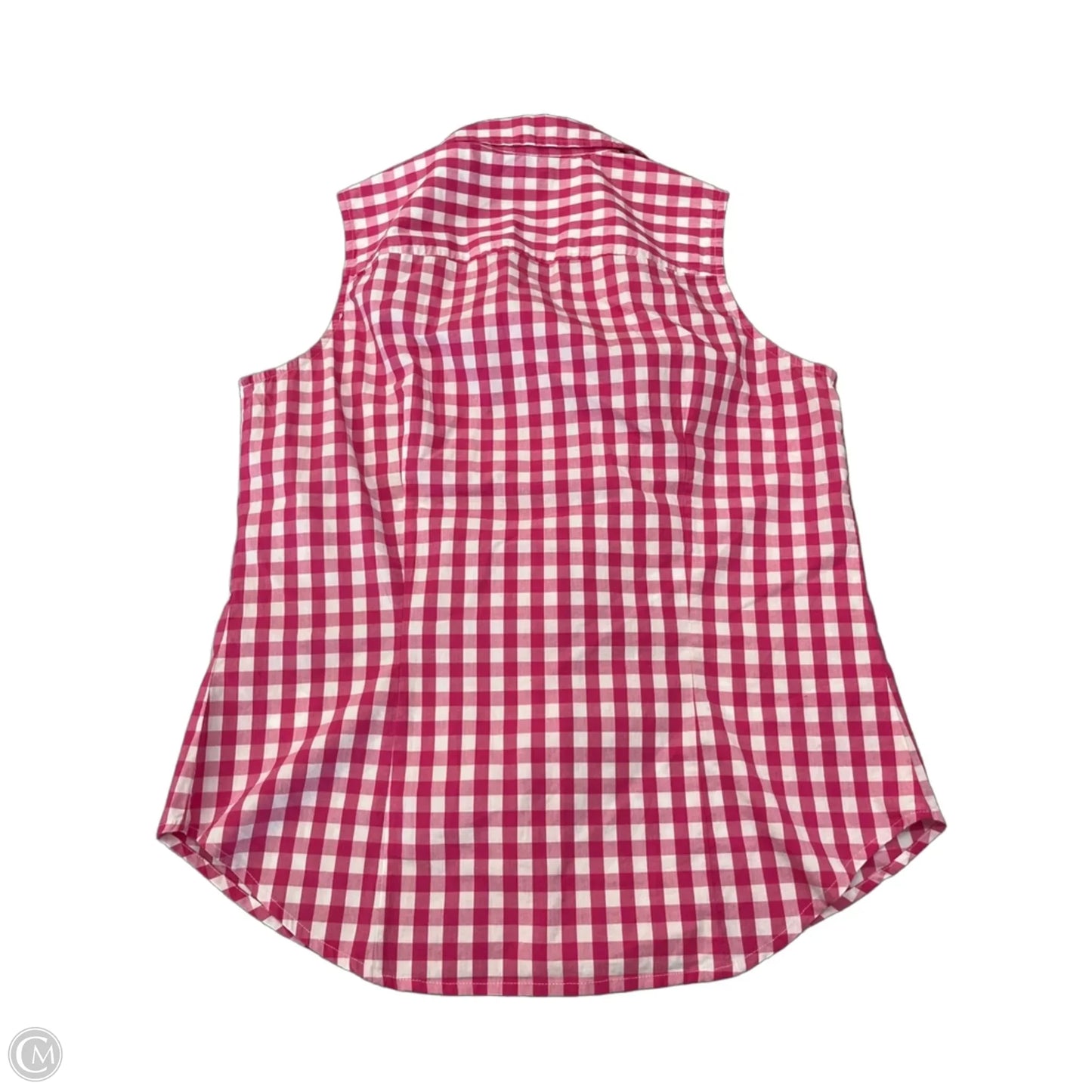 Top Sleeveless By J. Crew In Plaid Pattern, Size: M