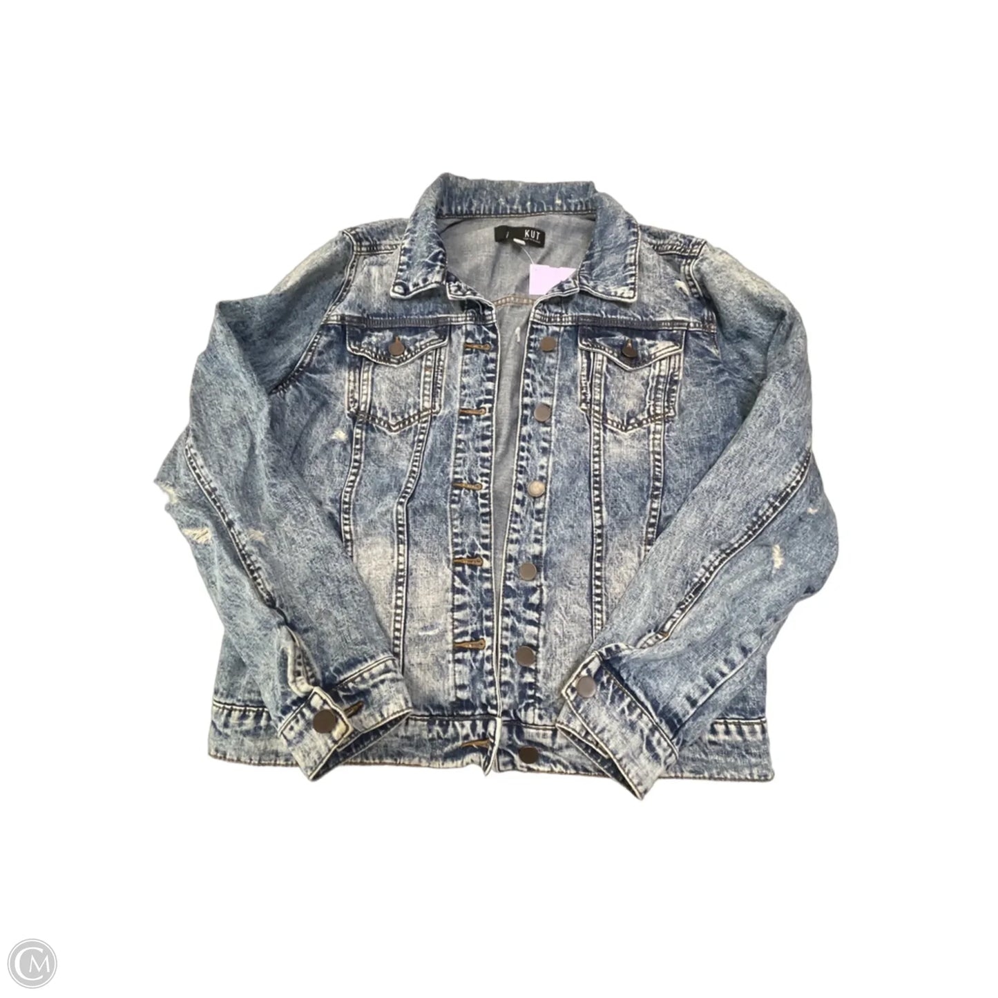 Jacket Denim By Kut In Blue Denim, Size: S