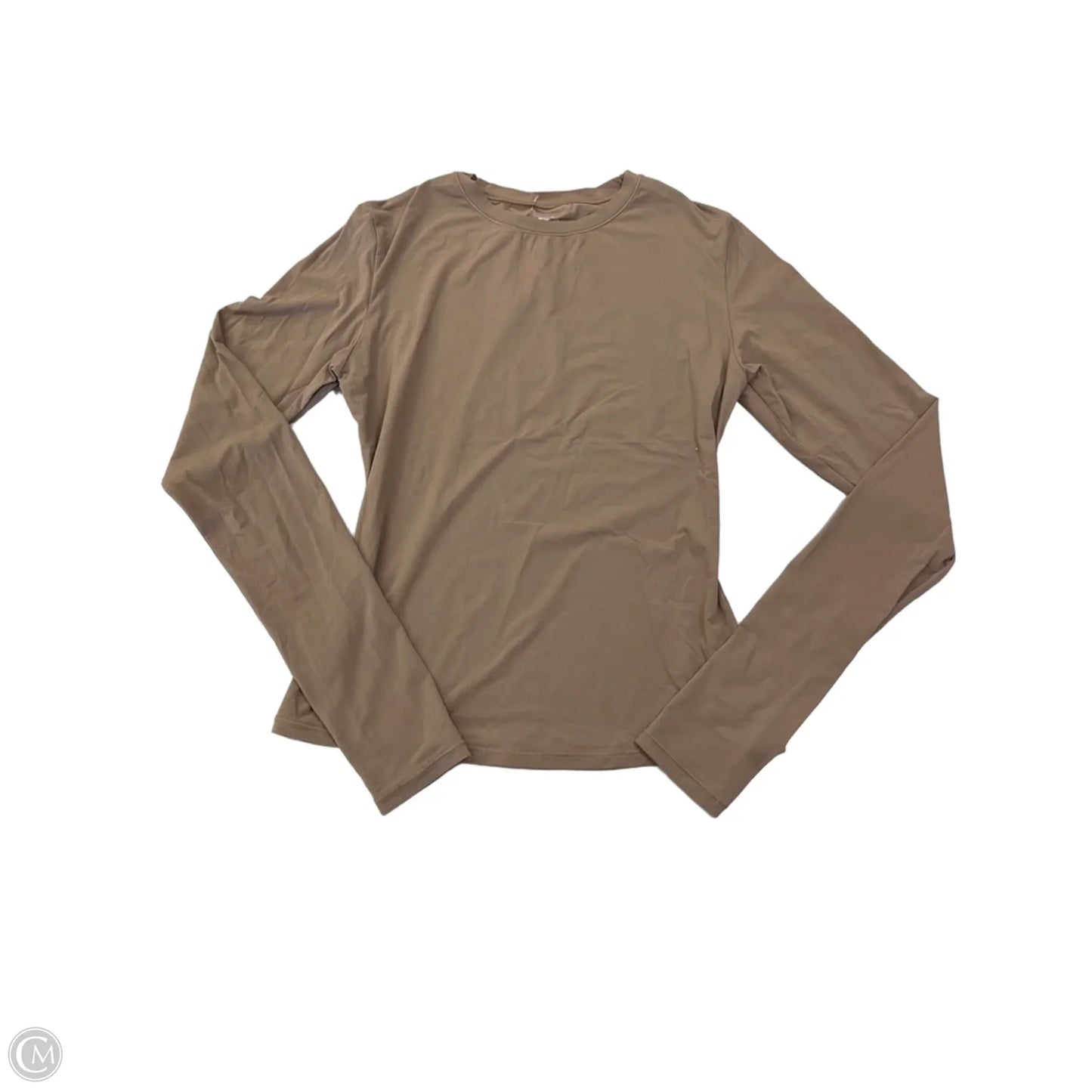 Top Long Sleeve Basic By Skims In Brown, Size: S