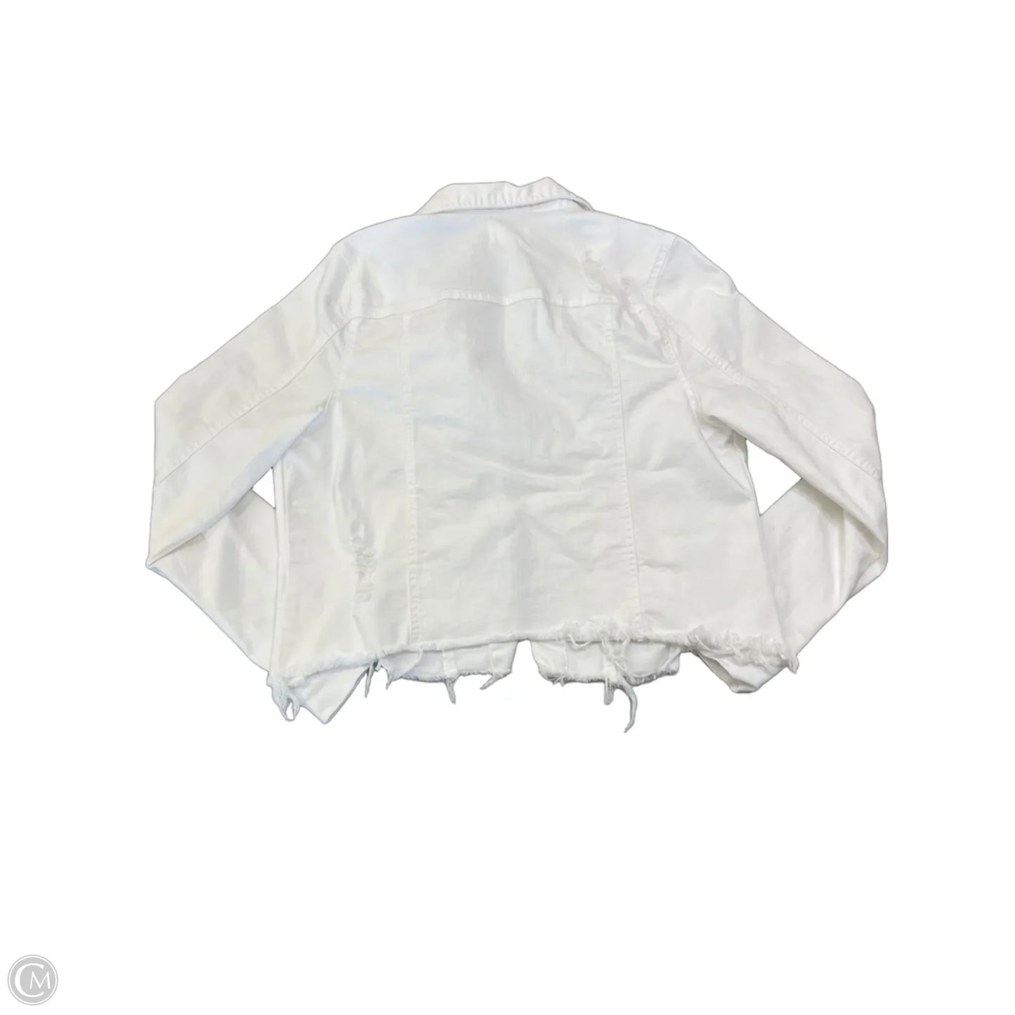 Jacket Denim By Risen In White, Size: L