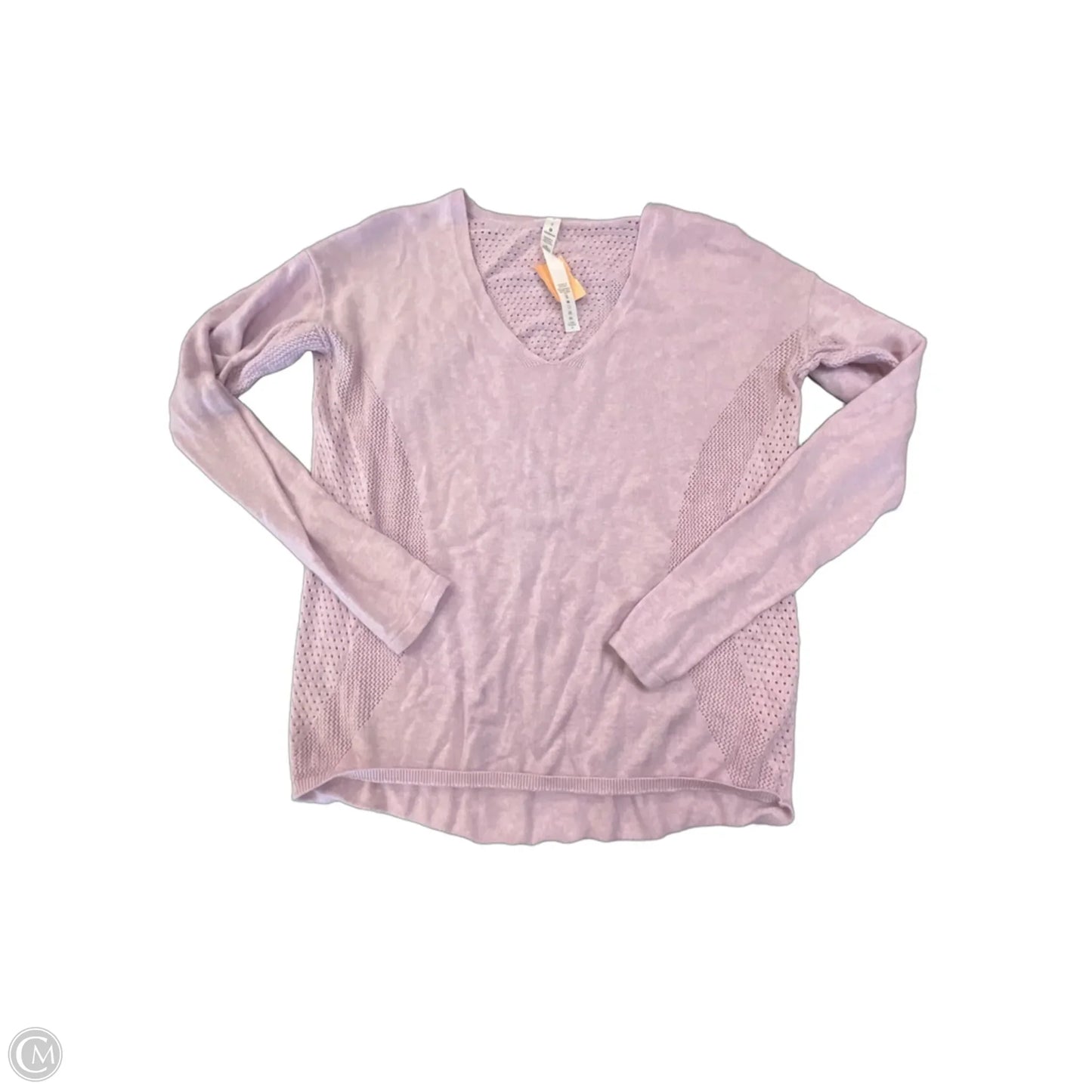 Top Long Sleeve By Lululemon In Pink, Size: M