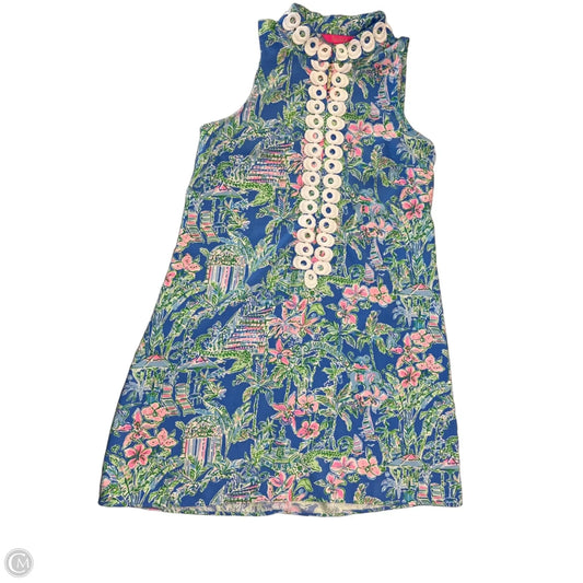 Dress Designer By Lilly Pulitzer In Blue & Green, Size: S