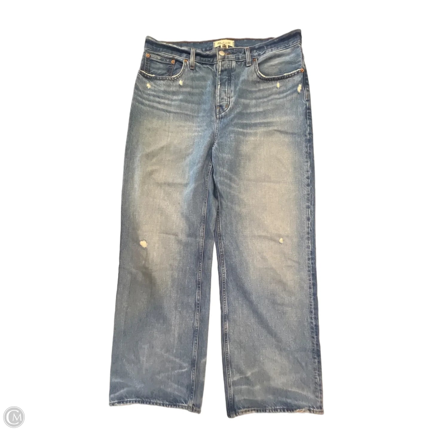 Jeans Wide Leg By Madewell In Blue Denim, Size: 10
