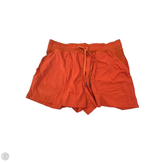 Athletic Shorts By Lululemon In Orange, Size: L
