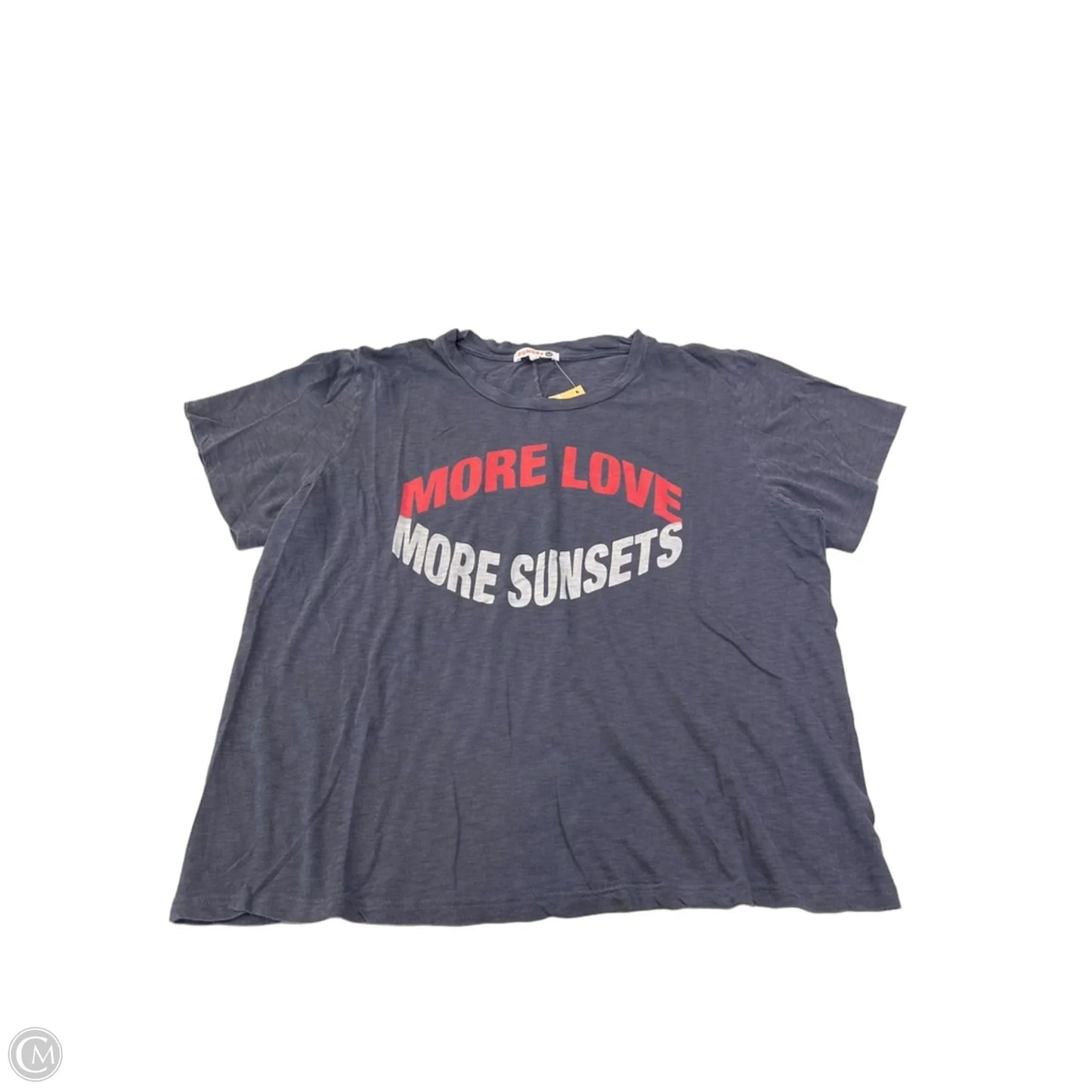 Top Short Sleeve By Sundry In Navy, Size: S