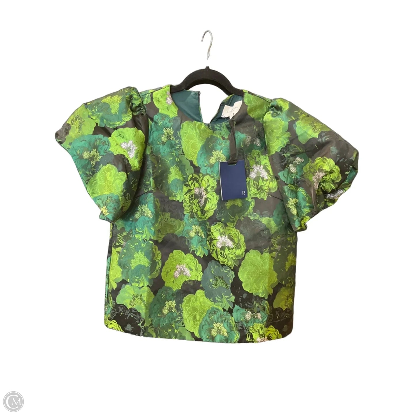 Blouse Short Sleeve By Pomander Place In Green, Size: S