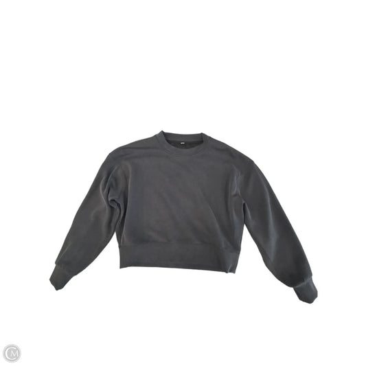 Athletic Top Long Sleeve Crewneck By Lululemon In Black, Size: M