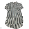 Dress Casual Midi By Zara Basic In Striped Pattern, Size: M