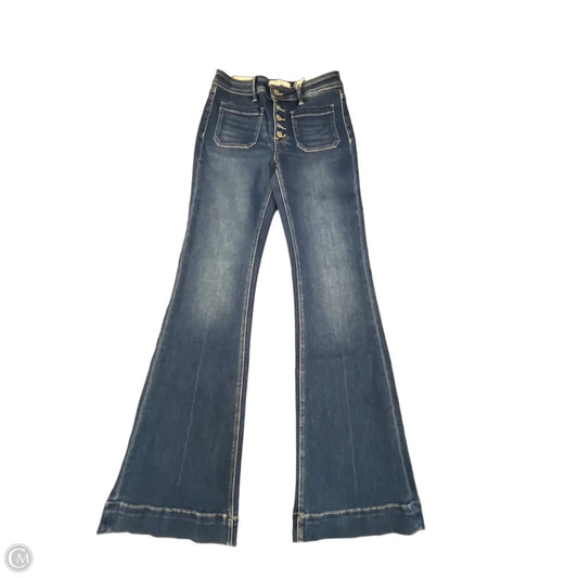 Jeans Flared By Vervet In Blue Denim, Size: 6