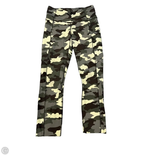 Athletic Capris By Lululemon In Camouflage Print, Size: S