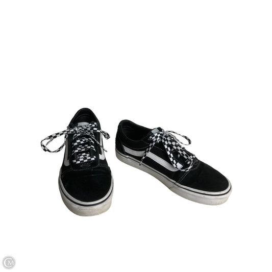 Shoes Sneakers By Vans In Black & White, Size: 8