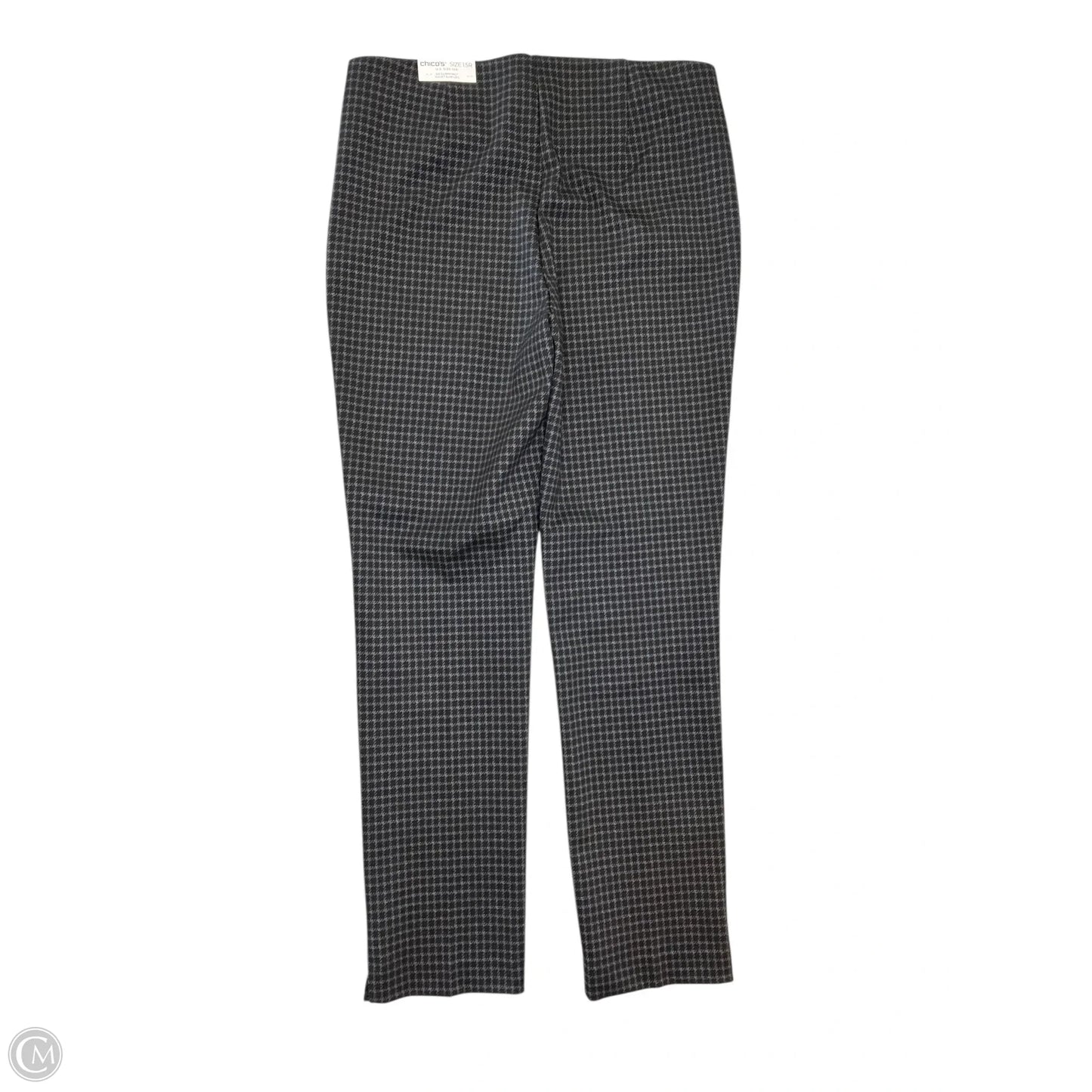 Pants Dress By Chicos In Black & Grey, Size: M