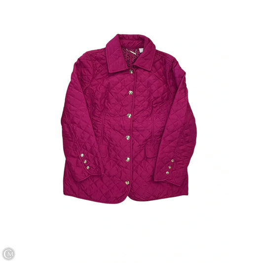 Jacket Puffer & Quilted By Chicos In Pink, Size: L