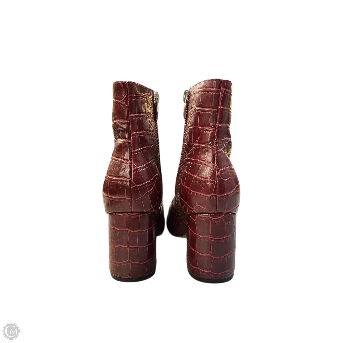 Boots Ankle Heels By Marc Fisher In Red, Size: 6.5