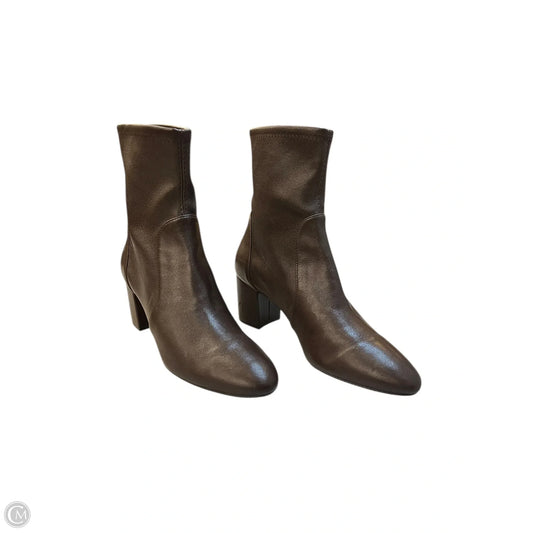 Boots Designer By Stuart Weitzman In Brown, Size: 6.5