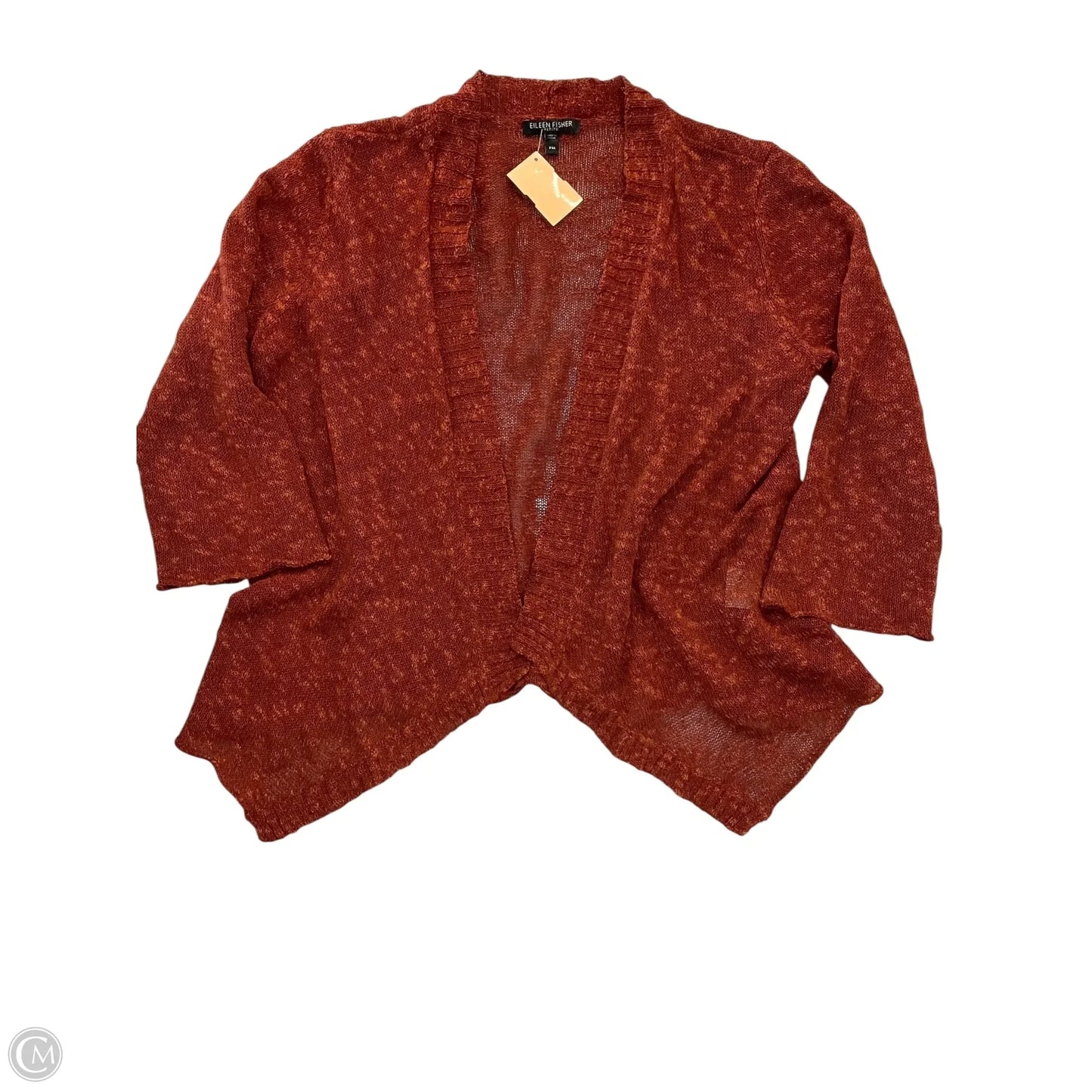 Cardigan By Eileen Fisher In Orange, Size: Mp