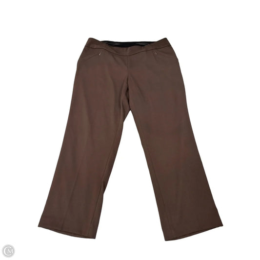 Pants Dress By Investments In Brown, Size: Xxl