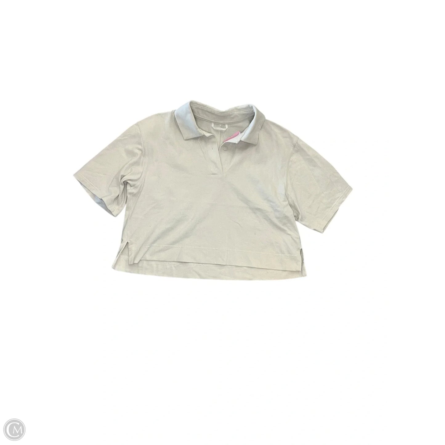Top Short Sleeve By Lululemon In Tan, Size: S