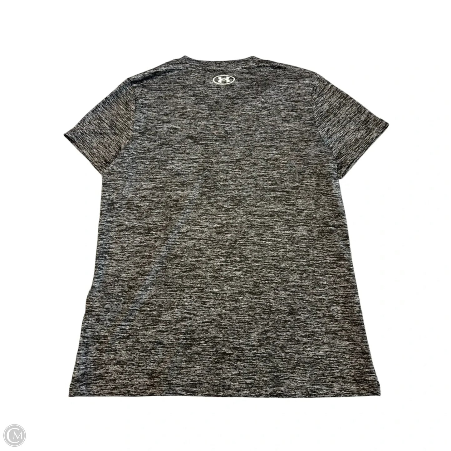 Athletic Top Short Sleeve By Under Armour In Grey, Size: S