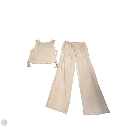 Pants Set 2pc By Ekouaer In Taupe, Size: Xl