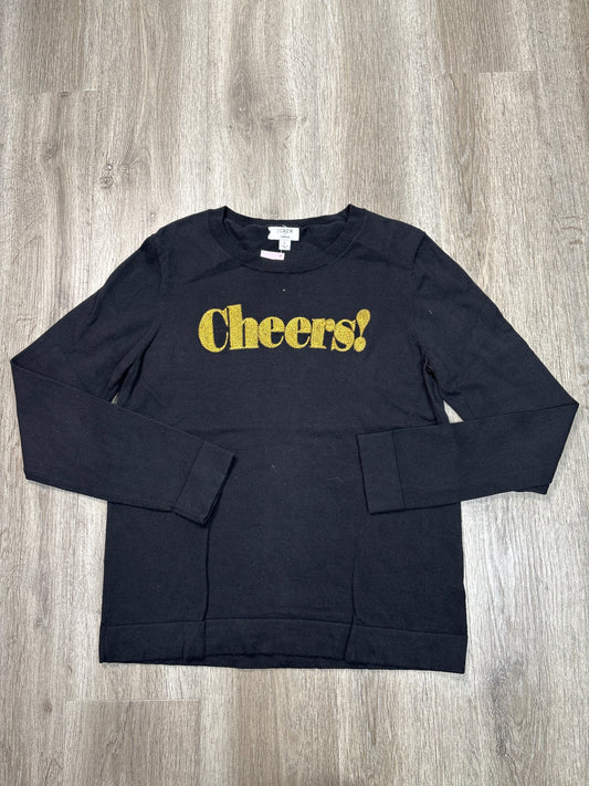 Top Long Sleeve By J. Crew In Black, Size: L