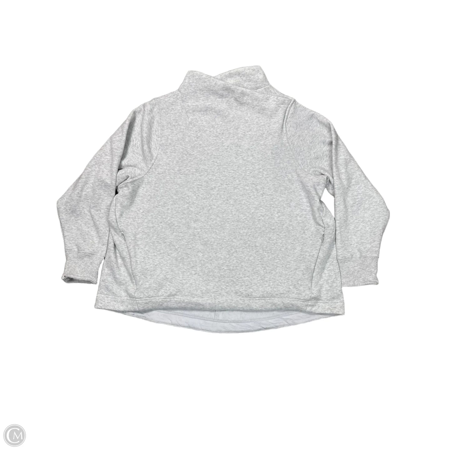 Athletic Top Long Sleeve Collar By Athleta In Grey, Size: 2x