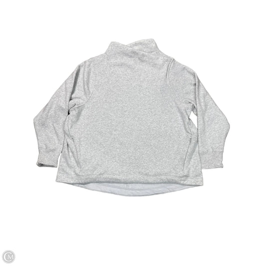 Athletic Top Long Sleeve Collar By Athleta In Grey, Size: 2x