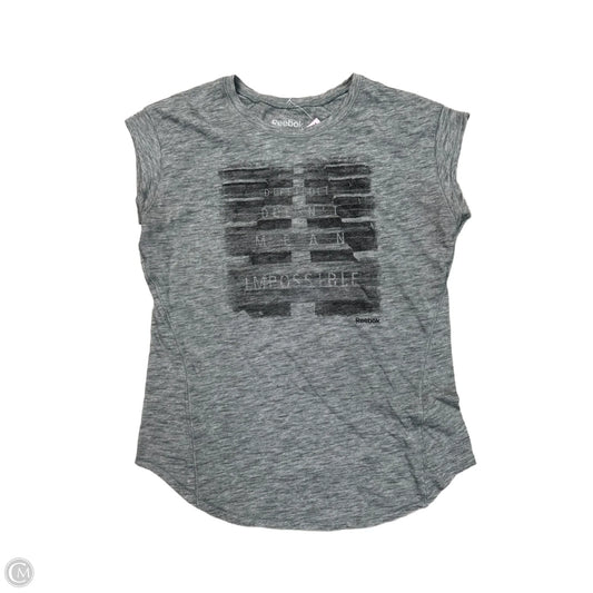 Athletic Tank Top By Reebok In Grey, Size: Xs