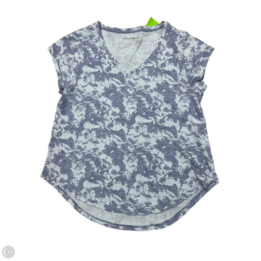 Athletic Top Short Sleeve By Eddie Bauer In Blue, Size: S