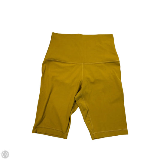 Athletic Shorts By Lululemon In Yellow, Size: M