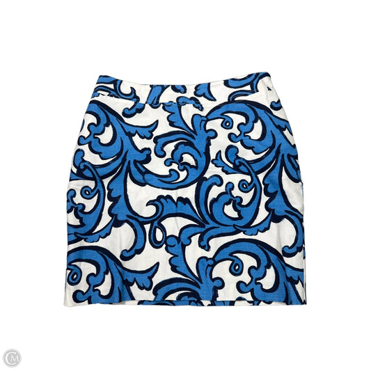 Skirt Mini & Short By Merona In Blue & White, Size: S