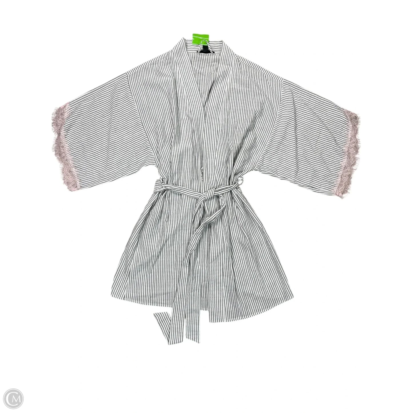 Pajamas 2pc By MIDNIGHT BAKERY In Striped Pattern, Size: L