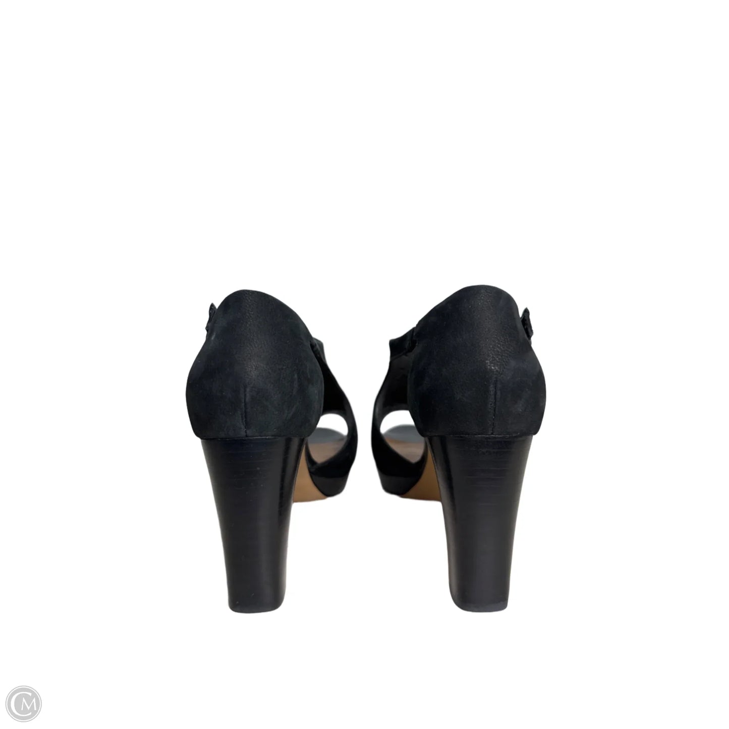 Sandals Heels Block By Clarks In Black, Size: 9.5