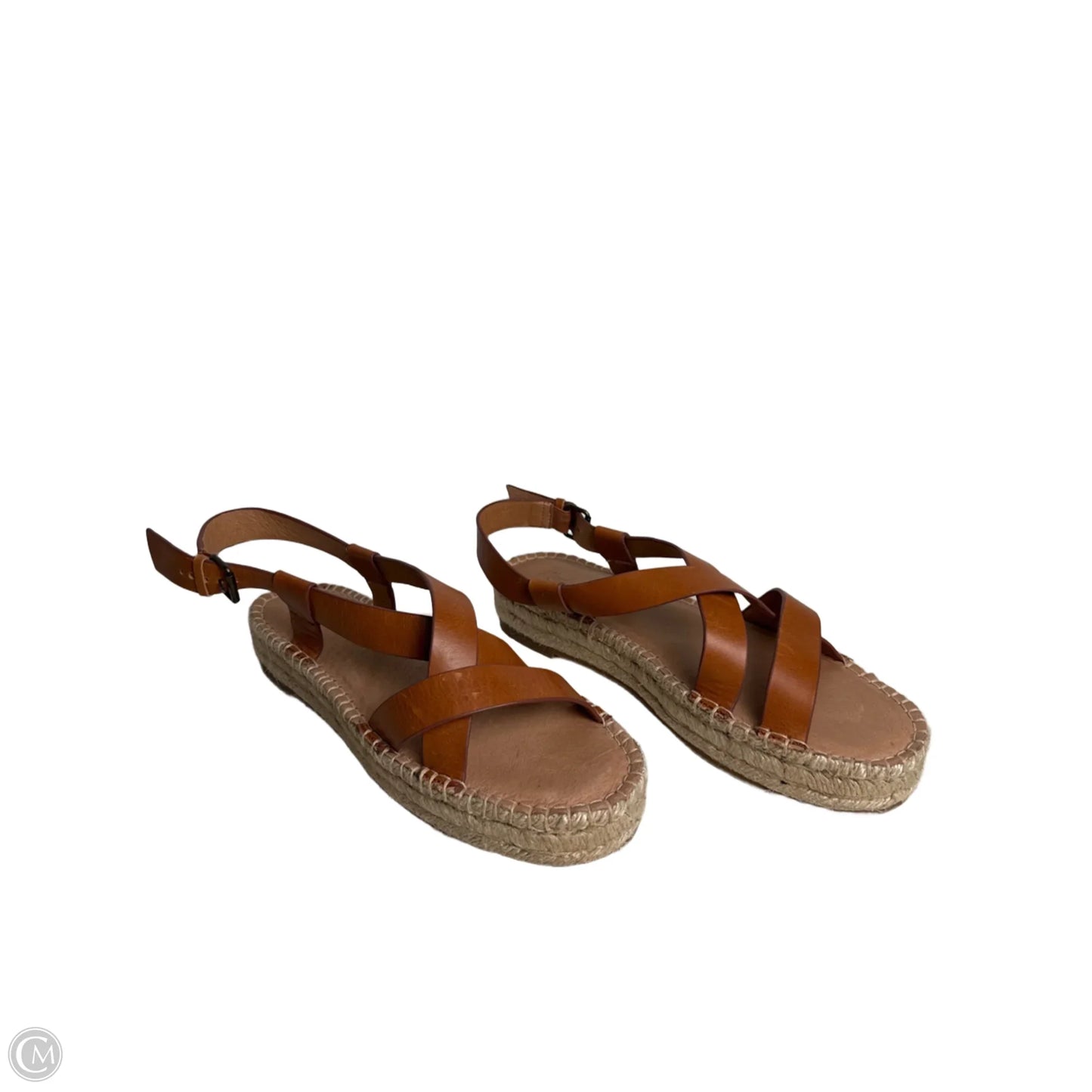 Sandals Heels Platform By Madewell In Tan, Size: 10