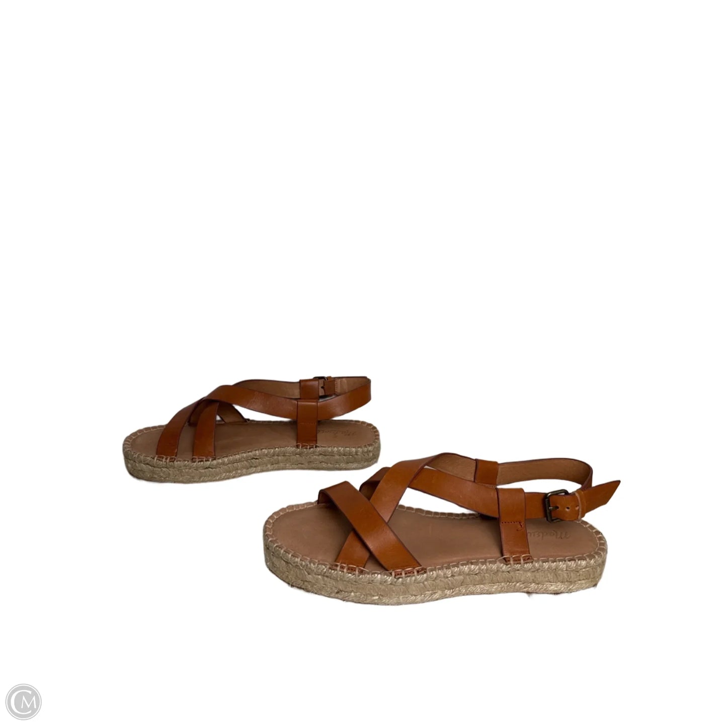 Sandals Heels Platform By Madewell In Tan, Size: 10