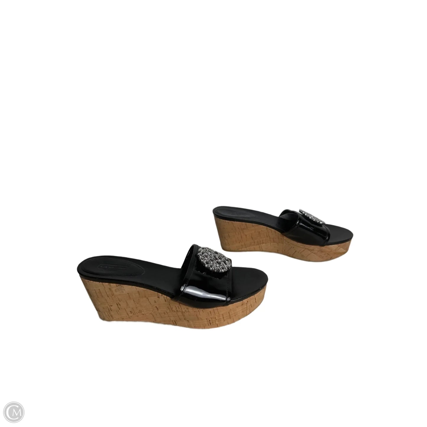 Sandals Designer By Coach In Black, Size: 8
