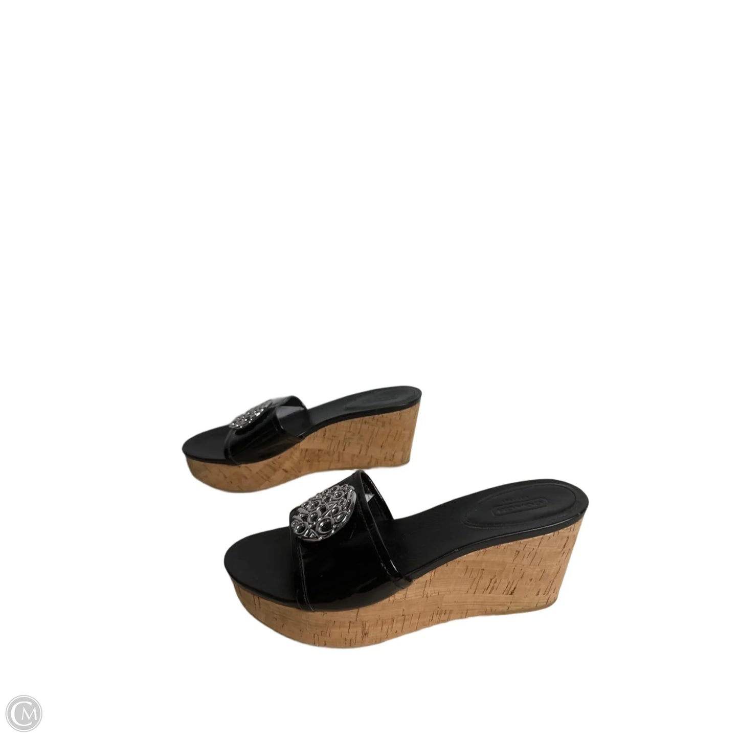 Sandals Designer By Coach In Black, Size: 8