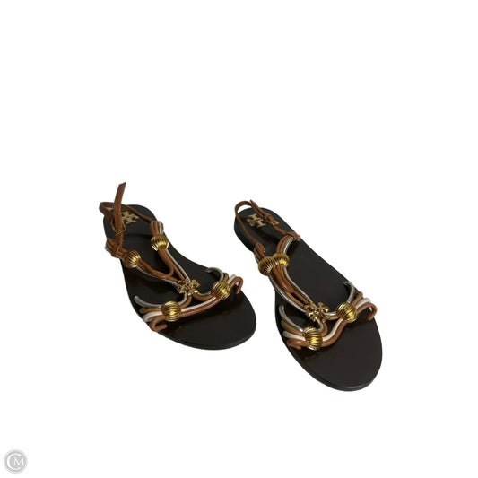 Sandals Designer By Tory Burch In Brown, Size: 8