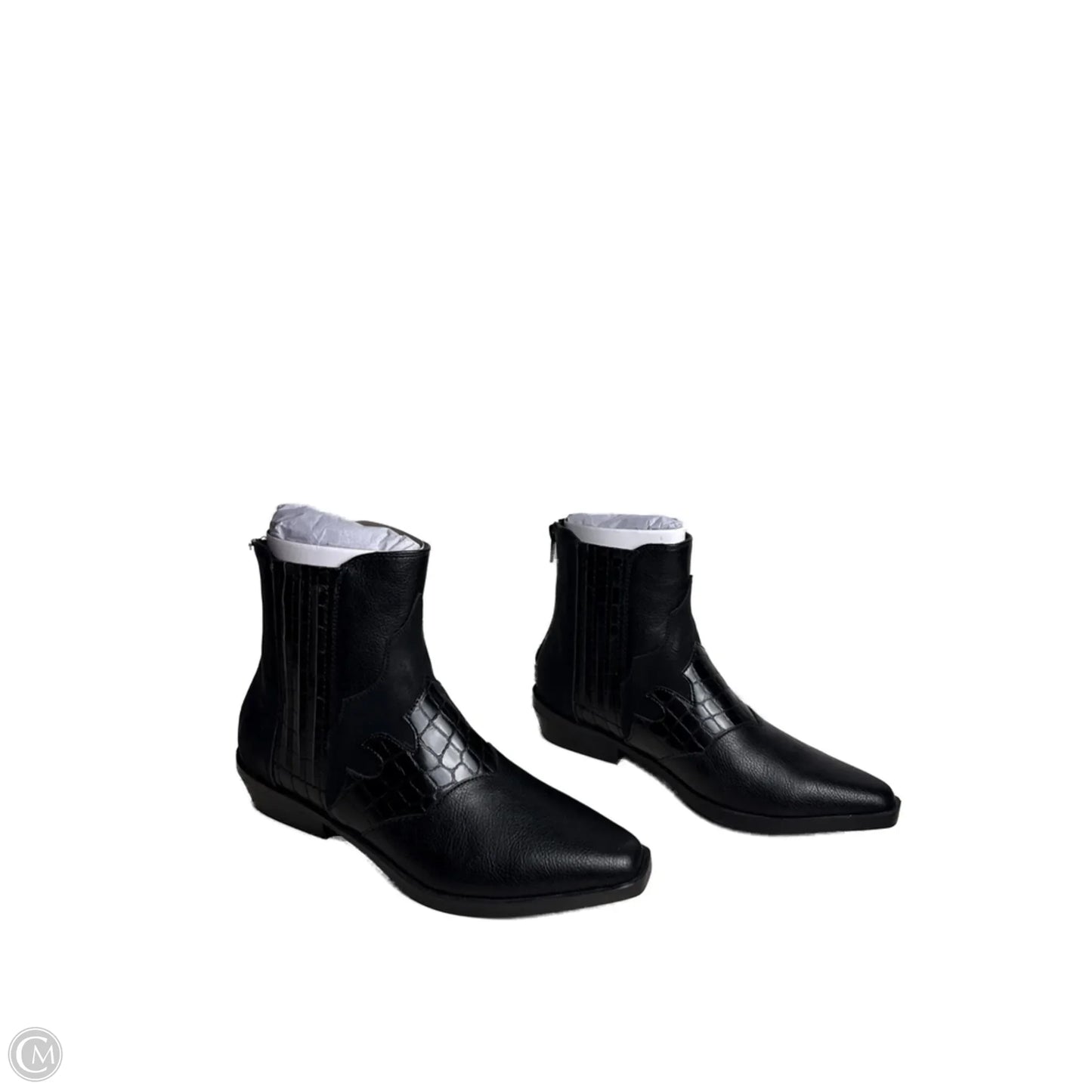 Boots Ankle Flats By Yellow Box In Black, Size: 6