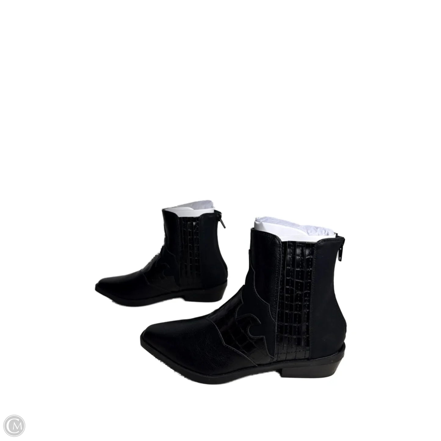 Boots Ankle Flats By Yellow Box In Black, Size: 6