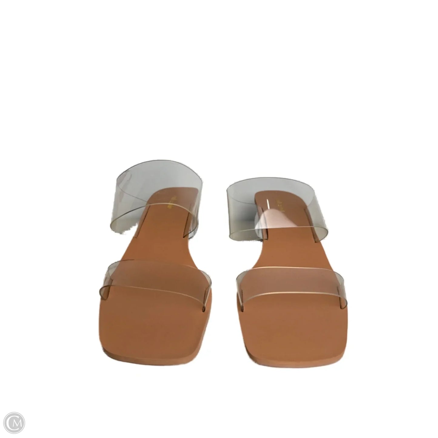 Sandals Heels Block By ULT GAIA  In Clear, Size: 9