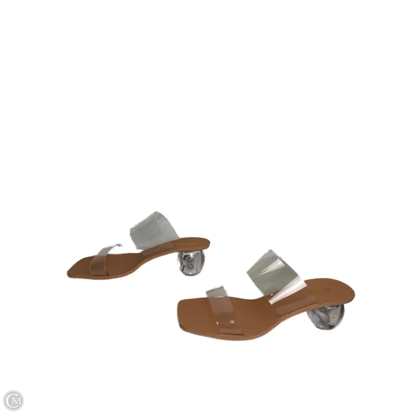 Sandals Heels Block By ULT GAIA  In Clear, Size: 9