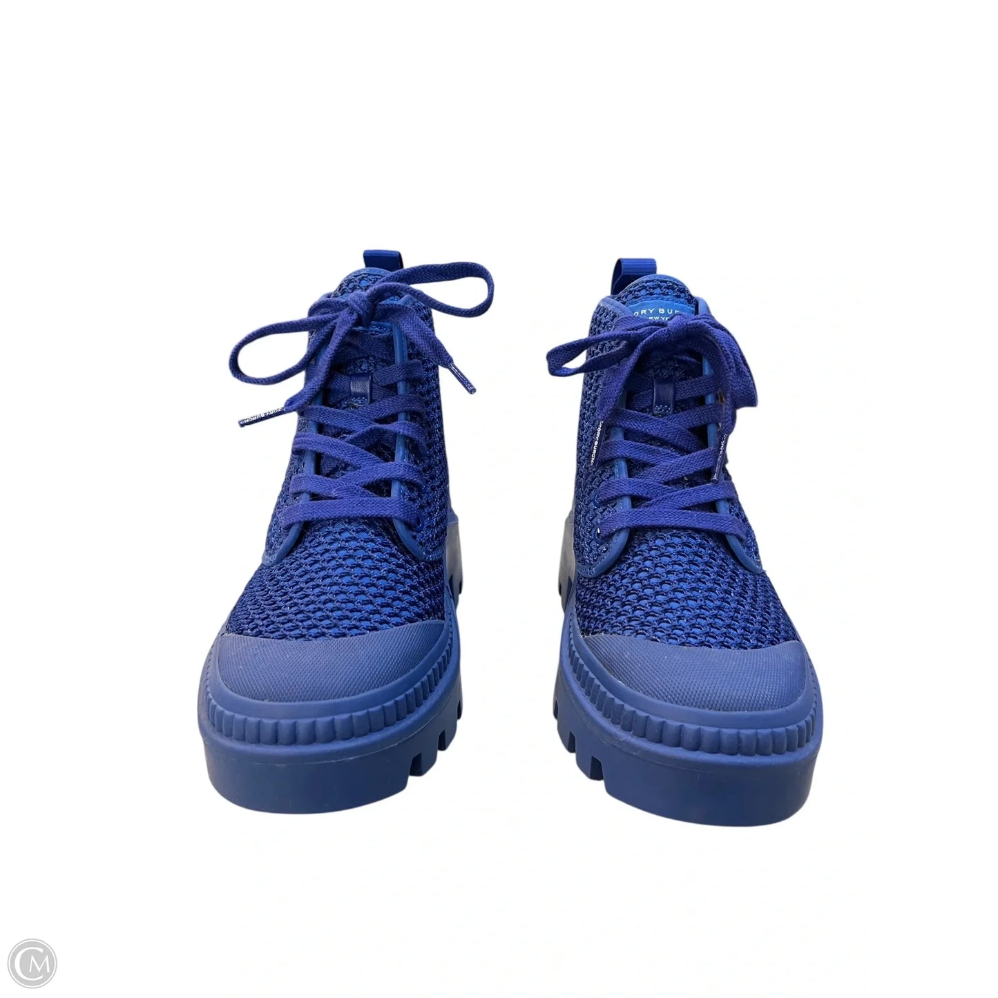 Boots Designer By Tory Burch In Blue, Size: 6.5