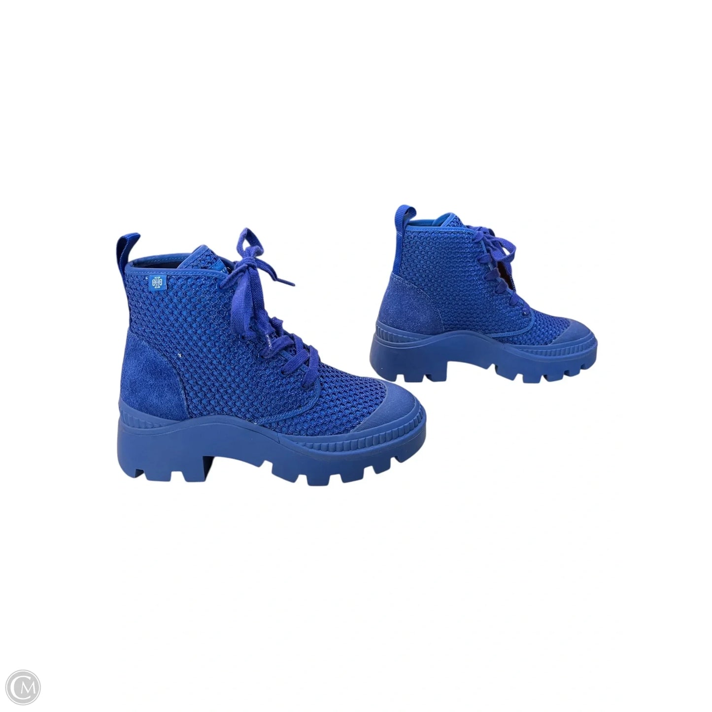 Boots Designer By Tory Burch In Blue, Size: 6.5