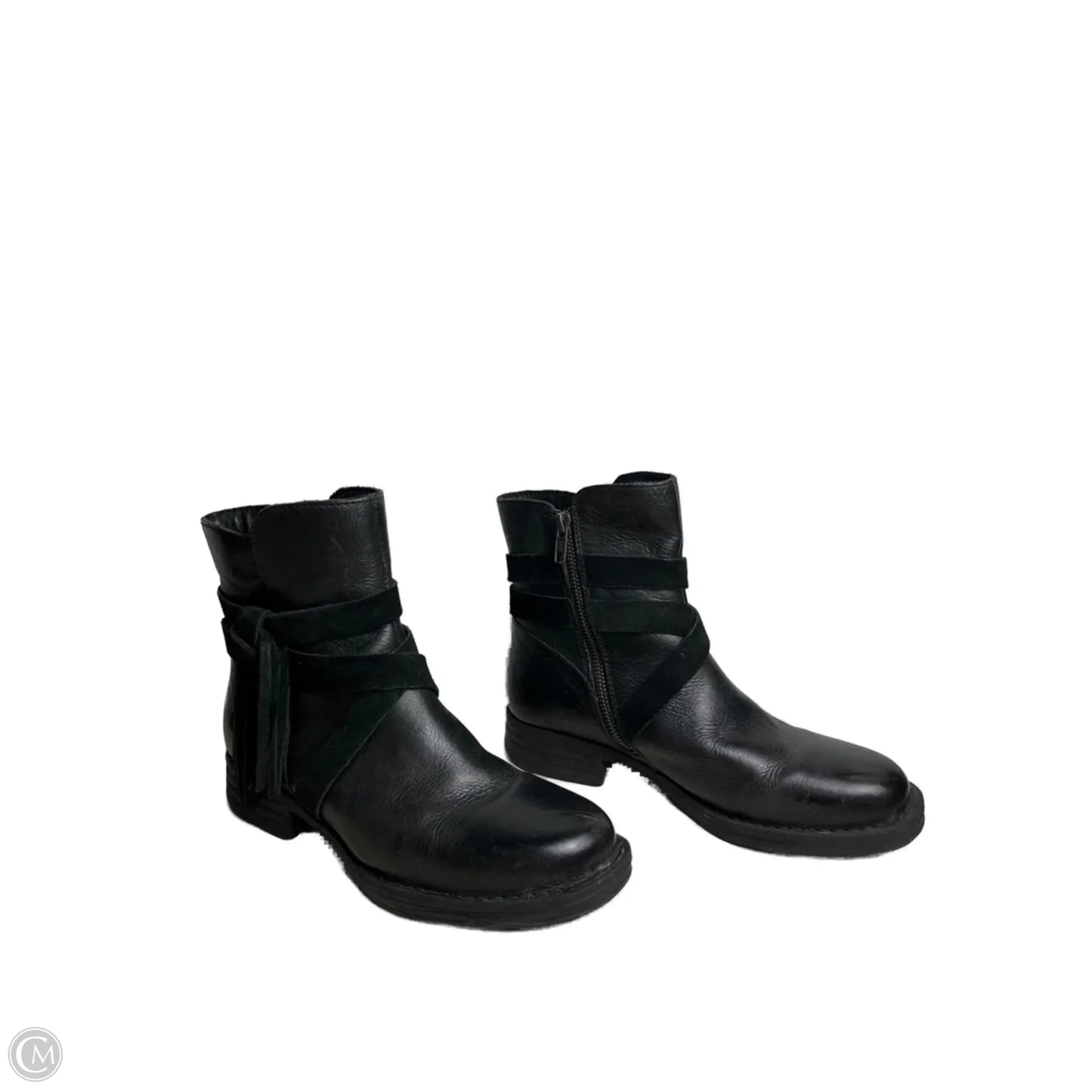 Boots Ankle Flats By Born In Black, Size: 8