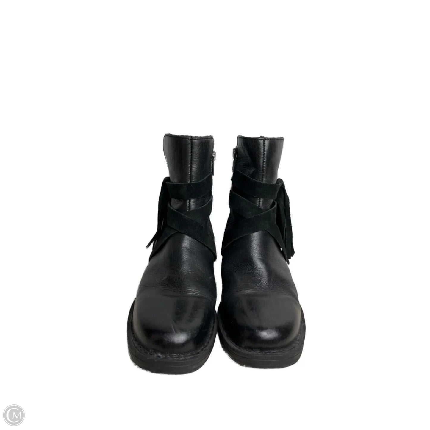 Boots Ankle Flats By Born In Black, Size: 8