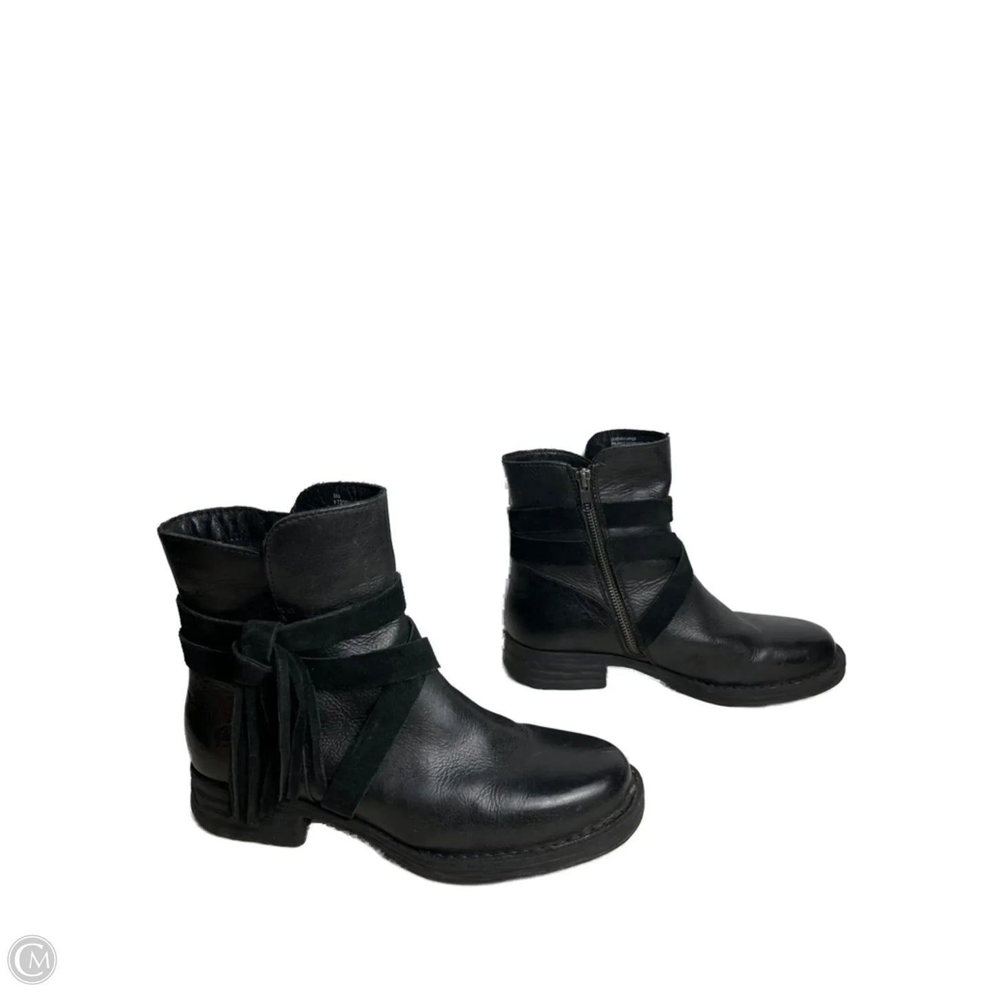 Boots Ankle Flats By Born In Black, Size: 8