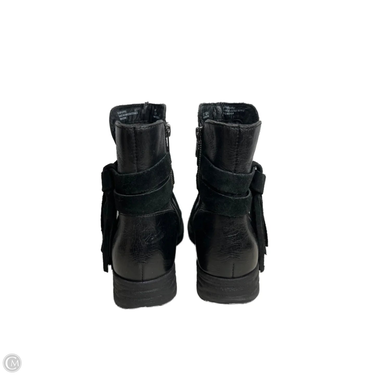 Boots Ankle Flats By Born In Black, Size: 8