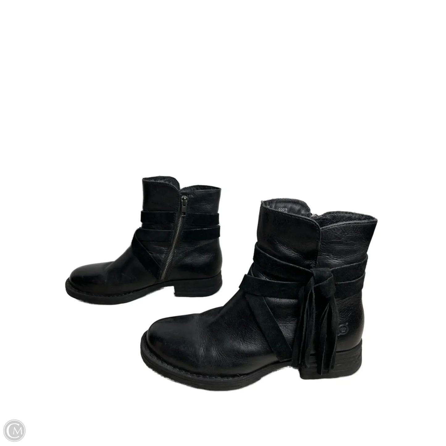 Boots Ankle Flats By Born In Black, Size: 8