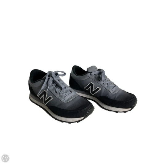 Shoes Sneakers By New Balance In Black & Grey, Size: 7.5